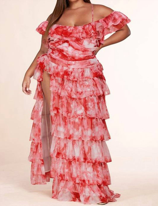 L'Atiste - Hawaiian Christmas Tie Dye Maxi Dress