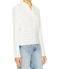 Rag & Bone - Julia Open Knit Polo Shirt