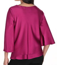 Frank Lyman - Women's Pleat Front Top