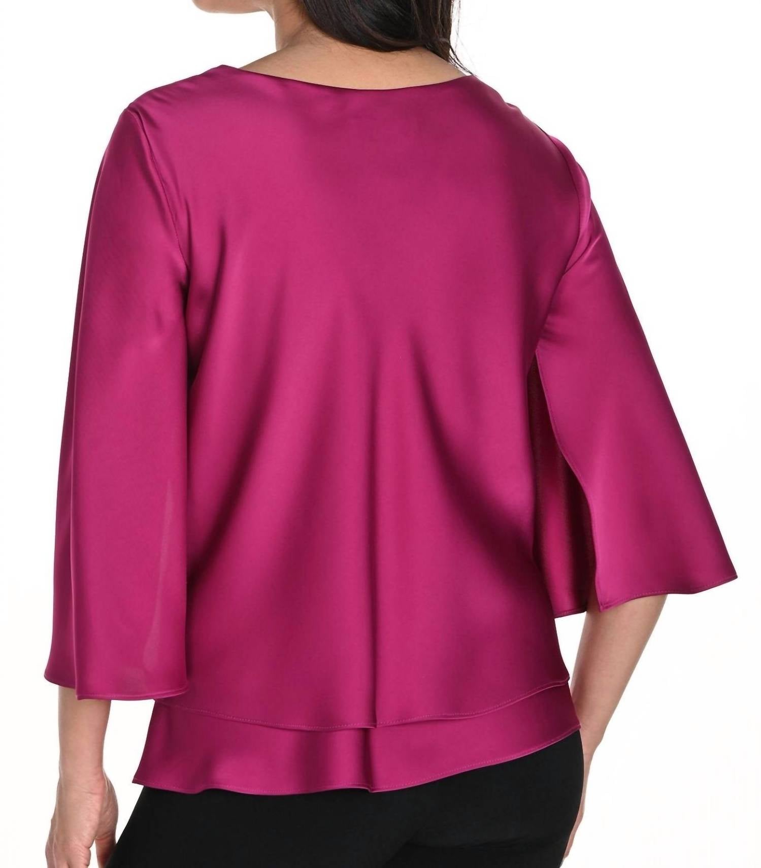 Frank Lyman - Women's Pleat Front Top
