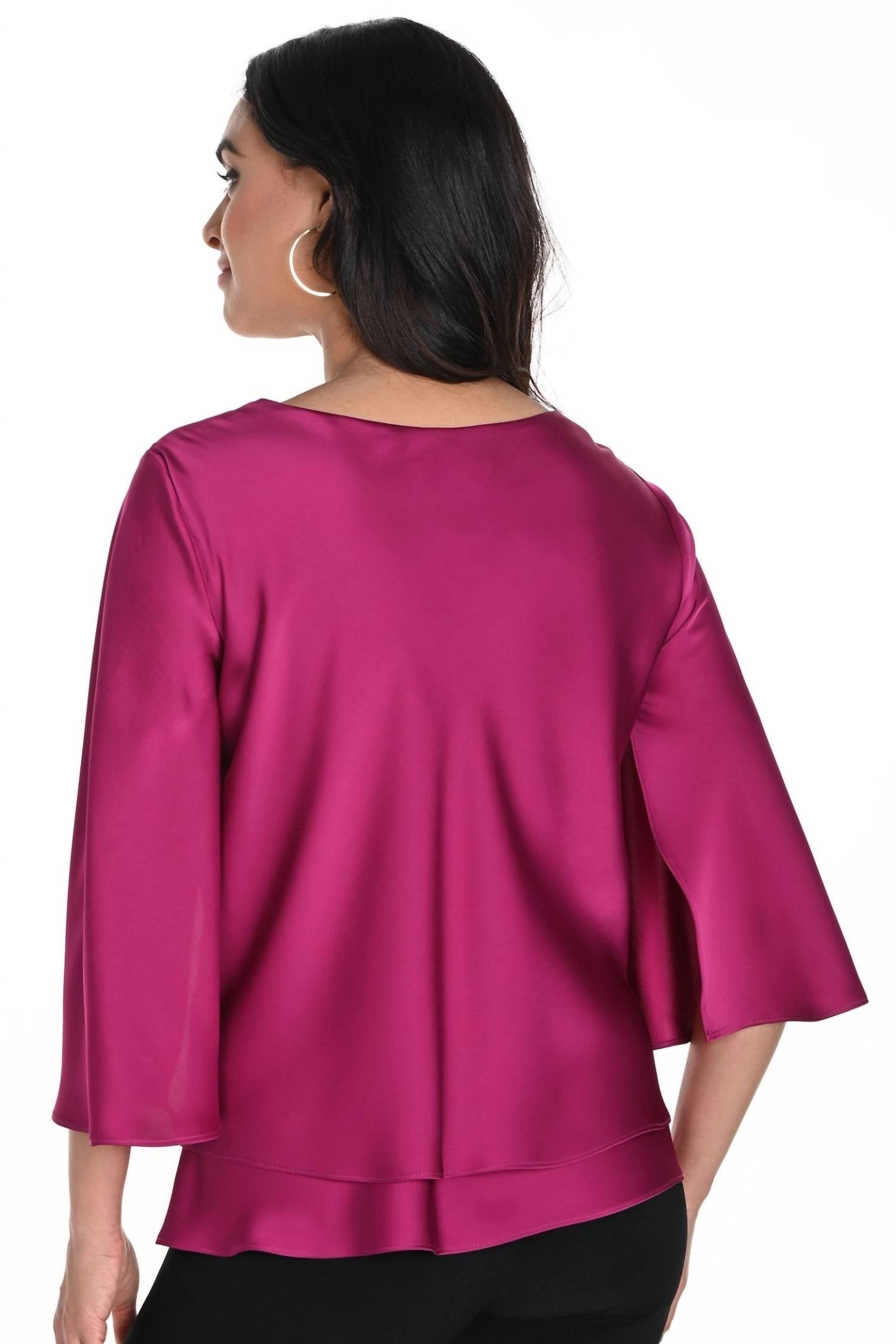 Frank Lyman - Women's Pleat Front Top