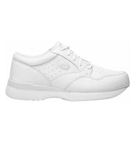 PROPET Men's Life Walker Lace Shoes in white - men's shoe - detail view