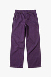 Le Mont Saint Michel Polino Denim Pants in purple - women's pants - detail view