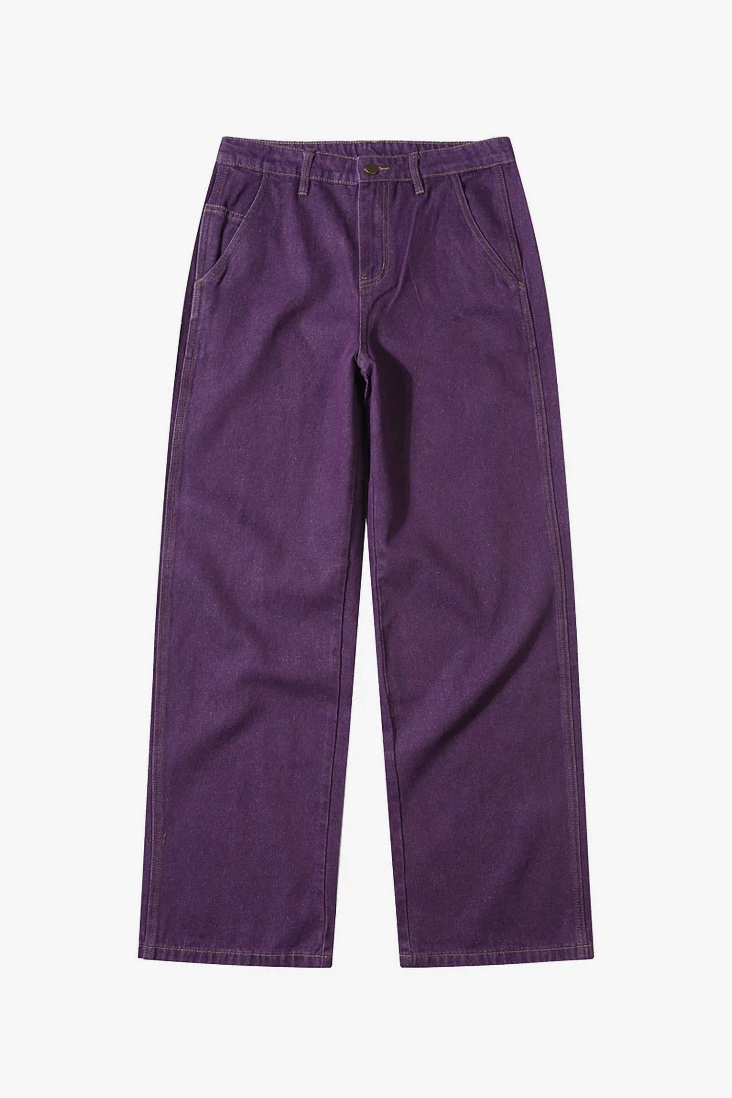 Le Mont Saint Michel Polino Denim Pants in purple - women's pants - detail view