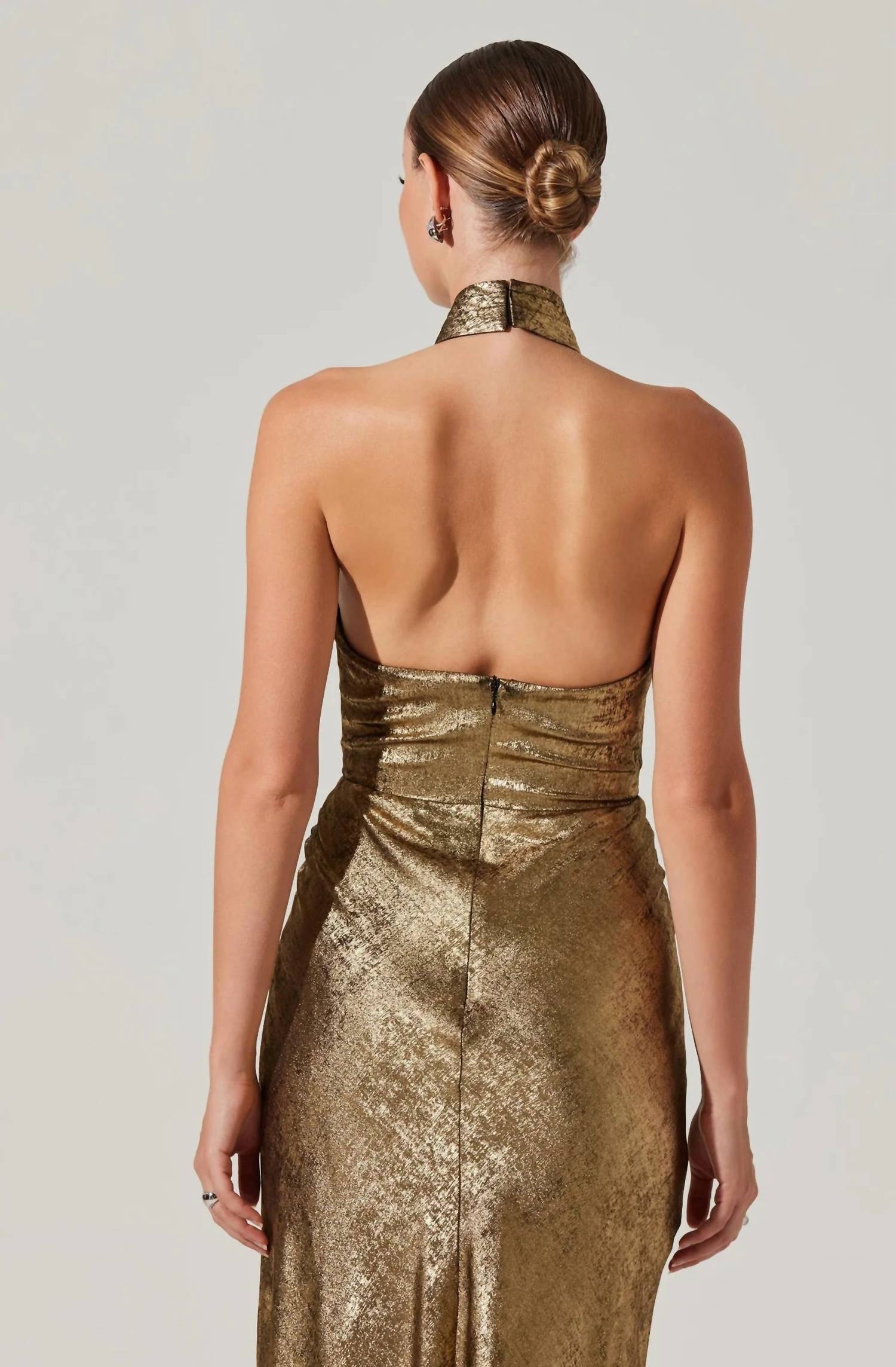 Astr - Marissa Halter Neck Midi Dress