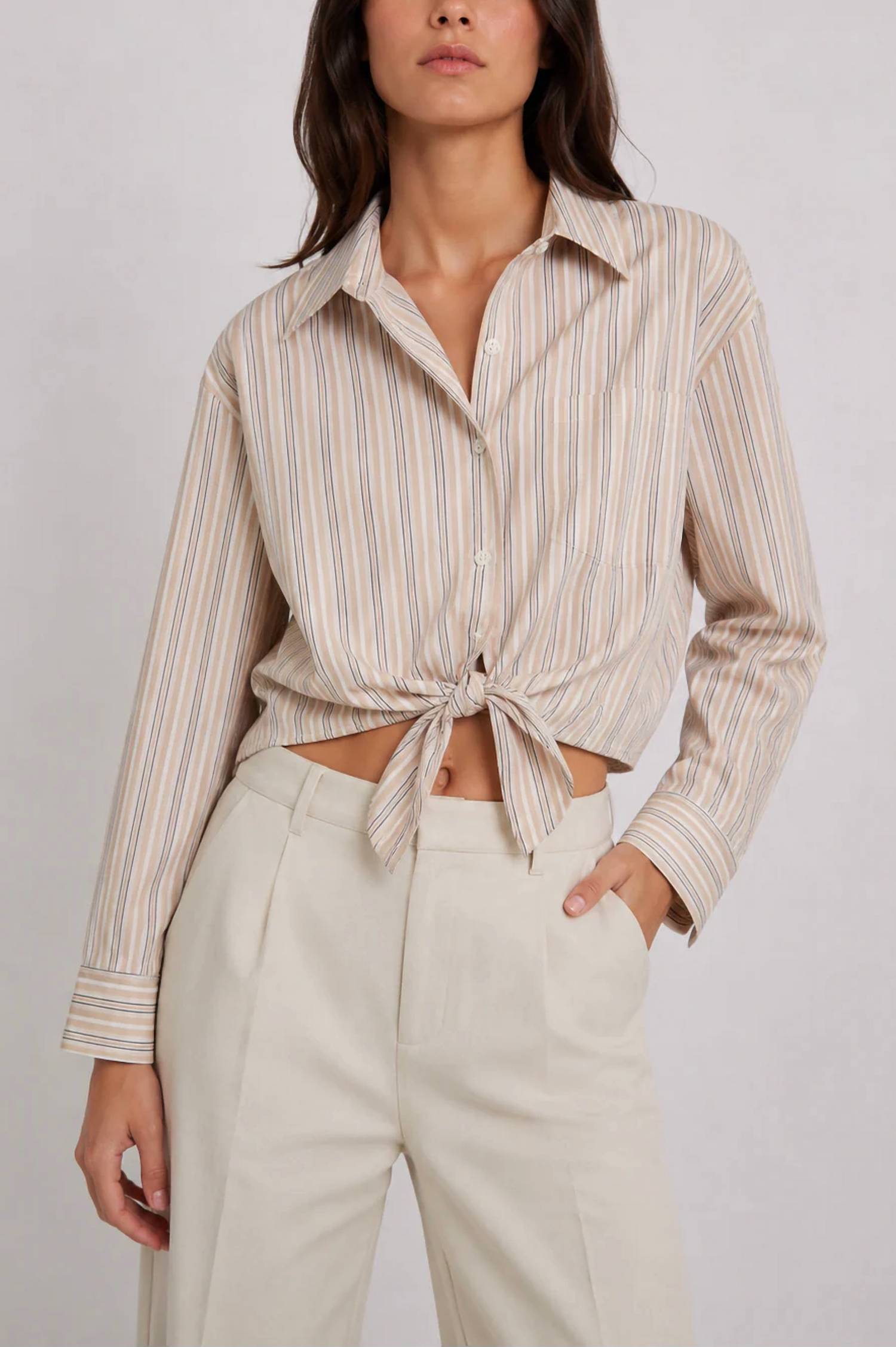 J. Society - Tie Front Blouse