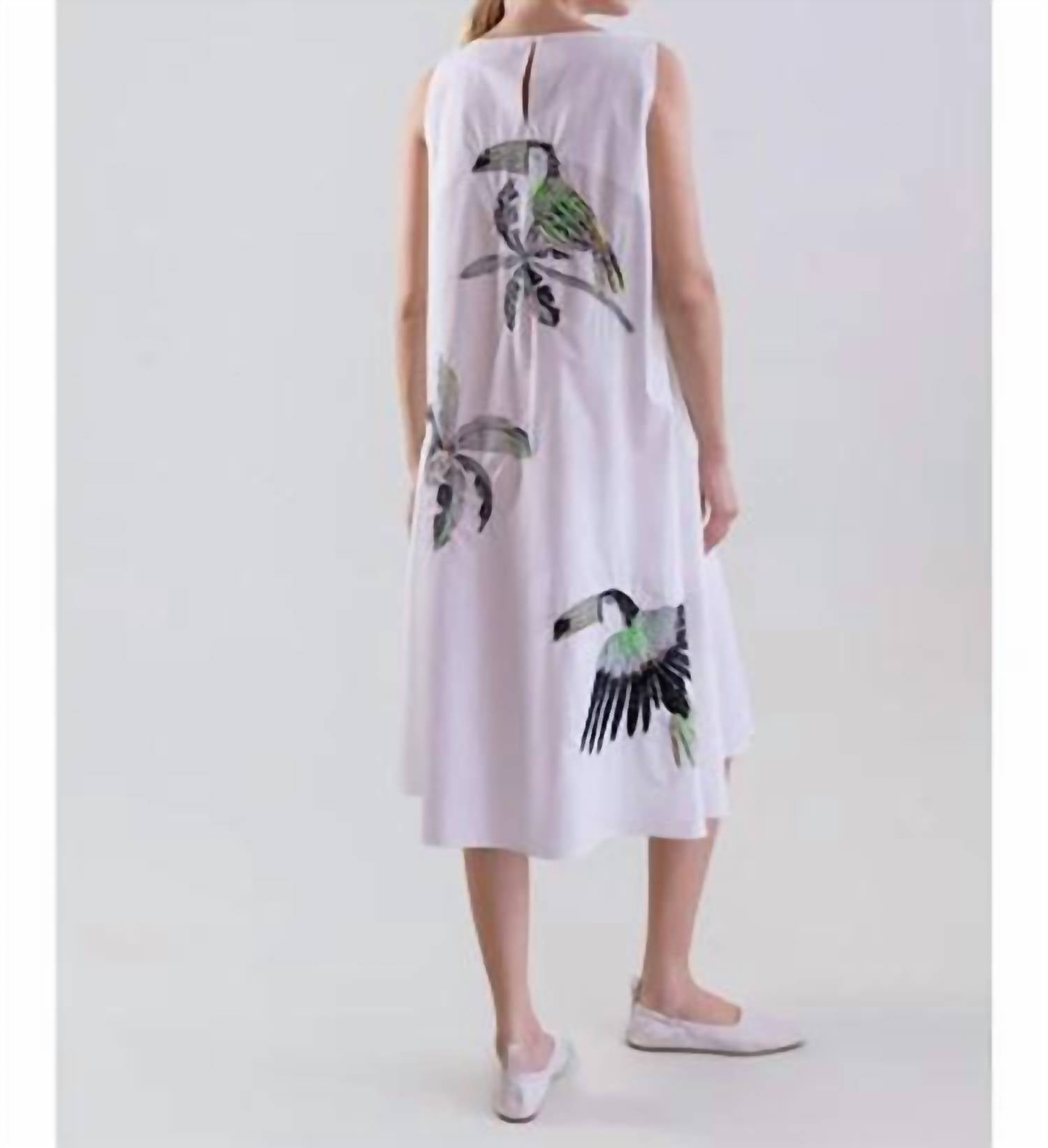 Psophia - Embroidered Bird Dress
