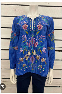 Johnny Was - gabriella pintuck blouse