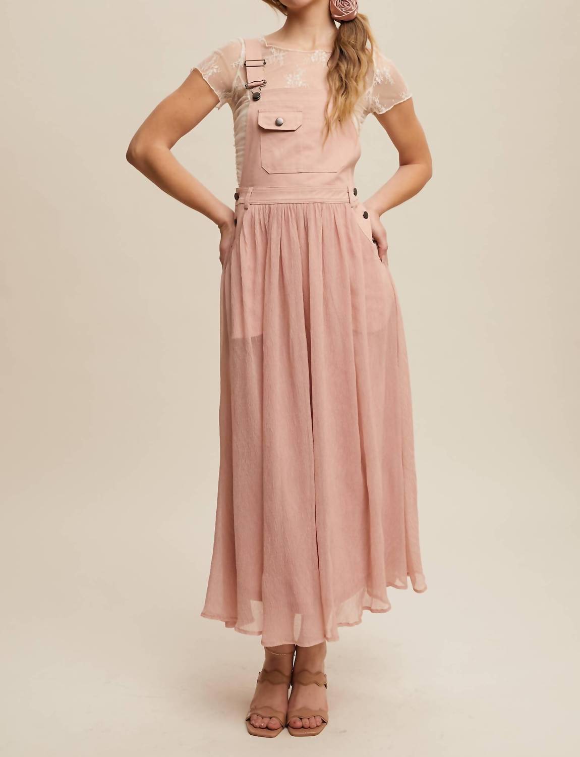 Listicle - Cotton Maxi Overall Dress