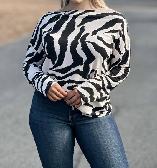 Clara Sunwoo - Zebra Print Sweater