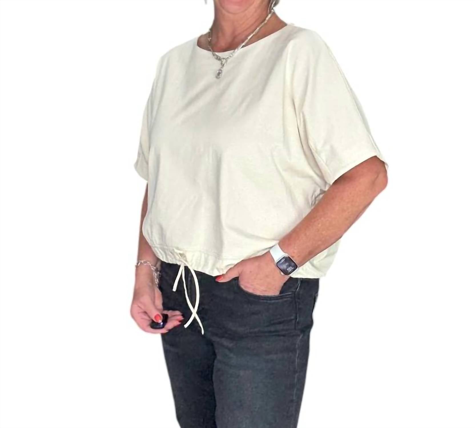 Entro - Waist Tie Dolman Top