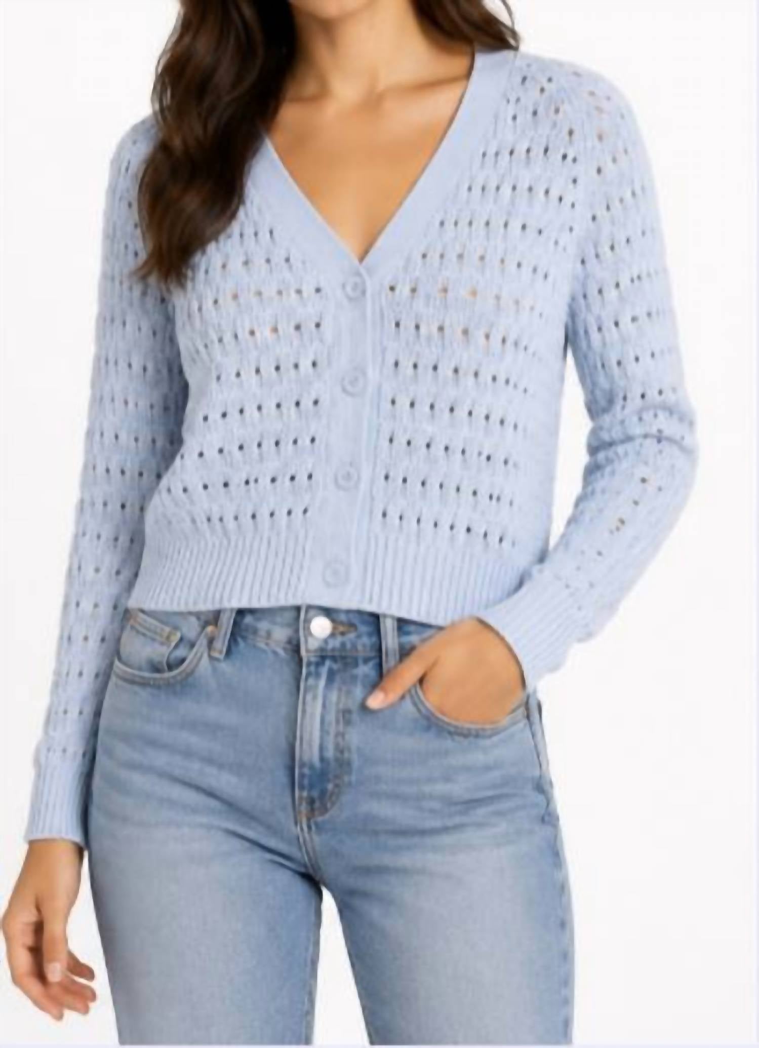 Autumn Cashmere - Cropped Boxy Broken Rib Cardigan