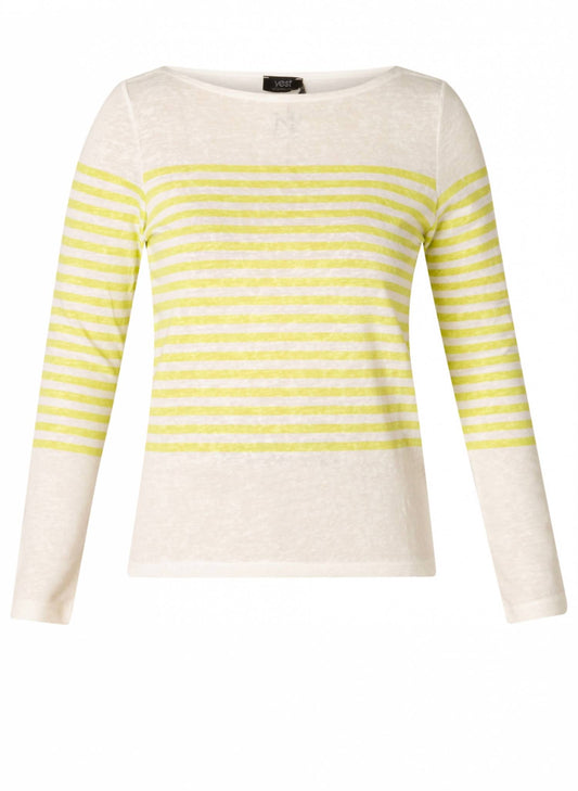Yest - Women's Renate Boatneck Striped Sweater