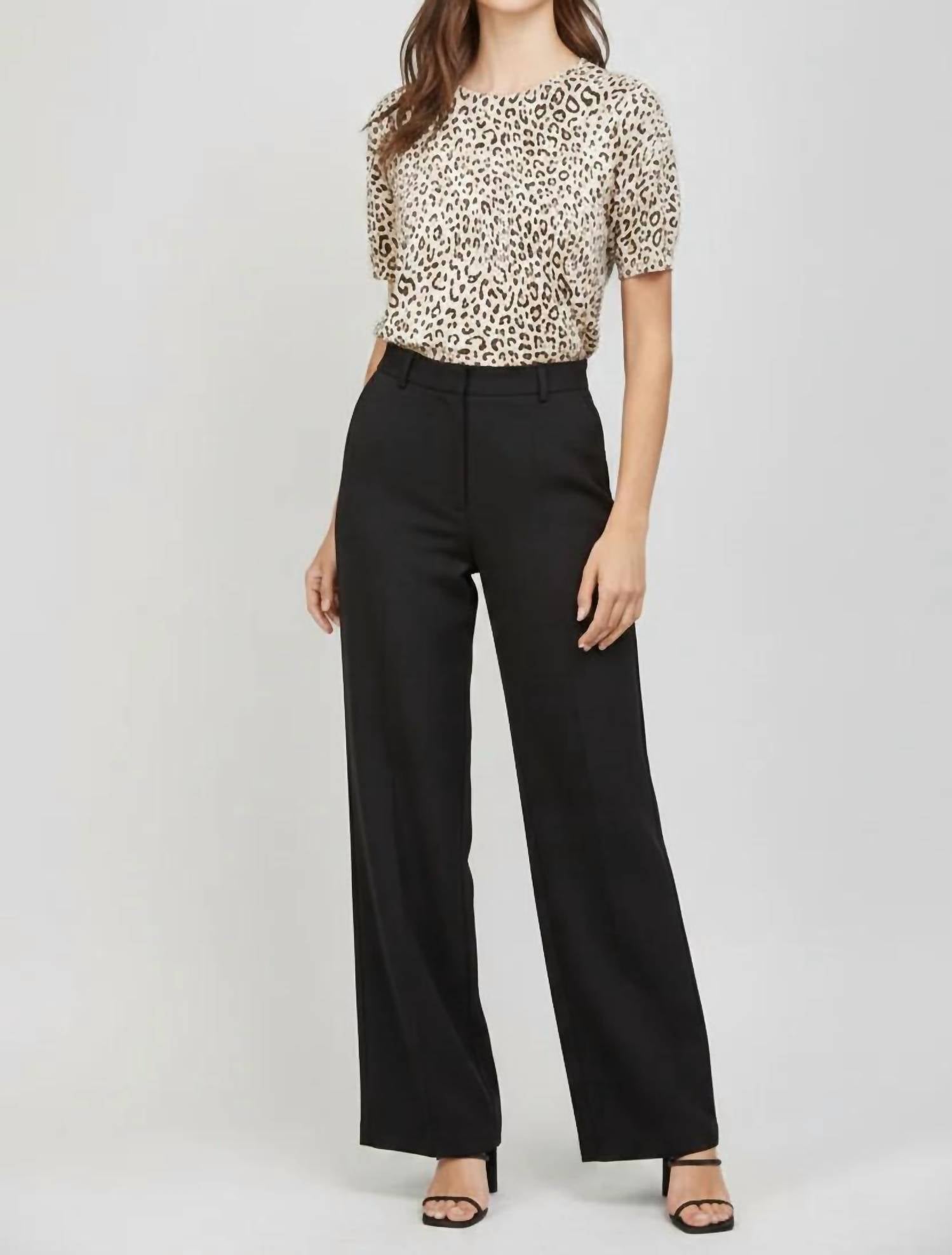 Fate - Izzy Short Sleeve Animal Print Sweater