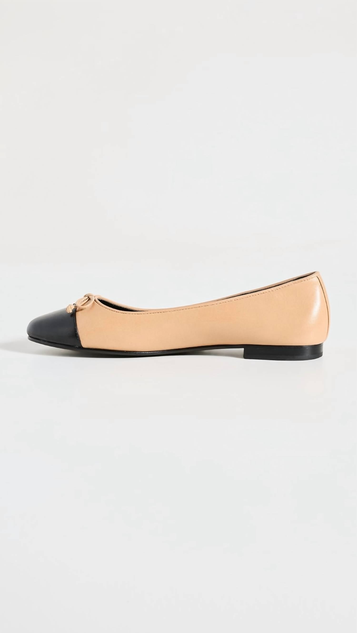 TORY BURCH Women's Cap Toe Ballet Flats in ginger shortbread - women's flats