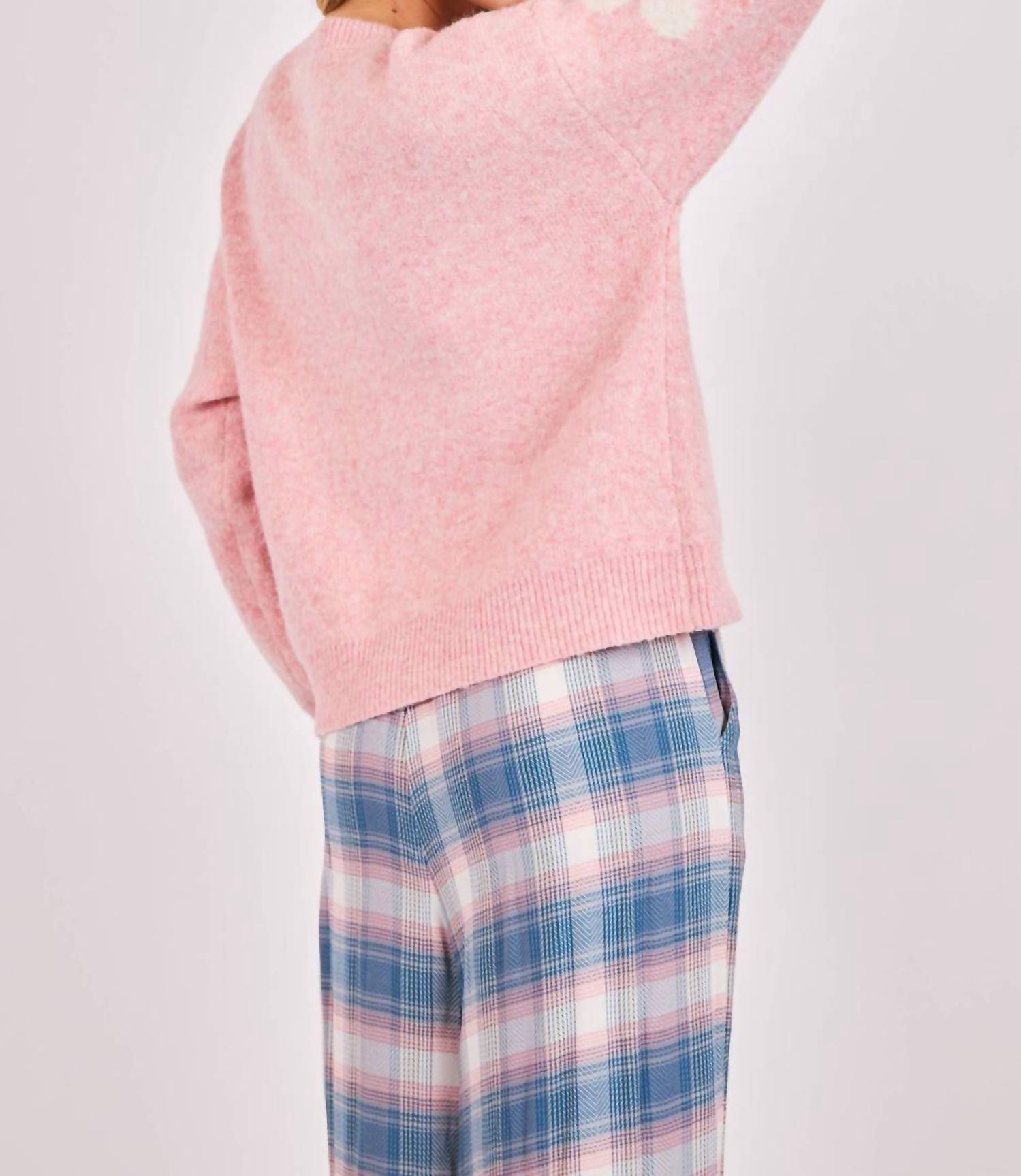 Sadie & Sage - Flower Mama Pearl Embellished Sweater
