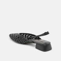 Dolce Vita Women's Birdie Woven Leather Mules in black - women's shoe - alternate view