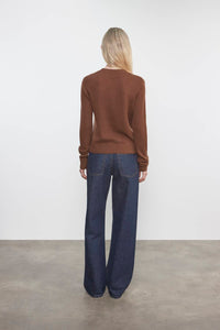Enza Costa - CASHMERE EASY LONG SLEEVE CREW TOP