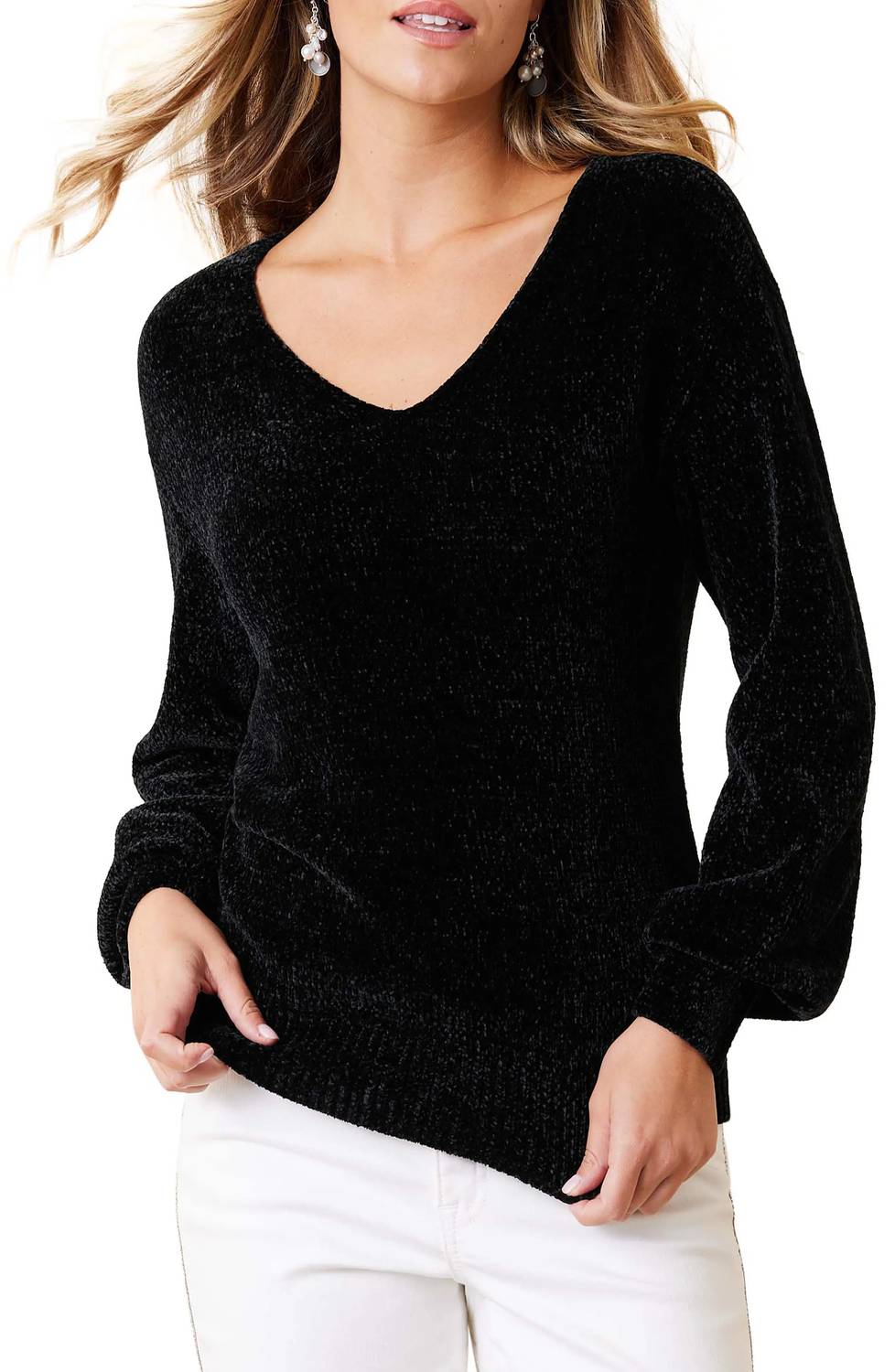 Tommy Bahama - Island Luna Chenille V-neck Sweater