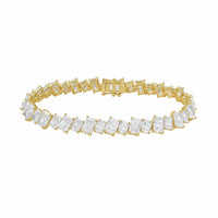 Diana M Jewels - Women's Radiant Lab-Grown Diamond Tennis Bracelet (35.00 Ct) - Signature