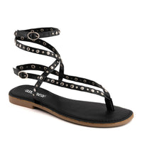 Andrea Women's Studded Sandal in black - women's sandal