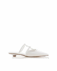 BiLLiNi Women Carver Pointed Toe Sandal in white - women's flats