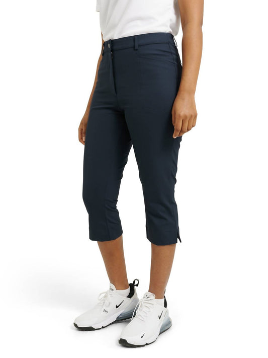 Abacus Sportswear Us - Elite High Waist 4-ways Stretch Golf Capri Pants