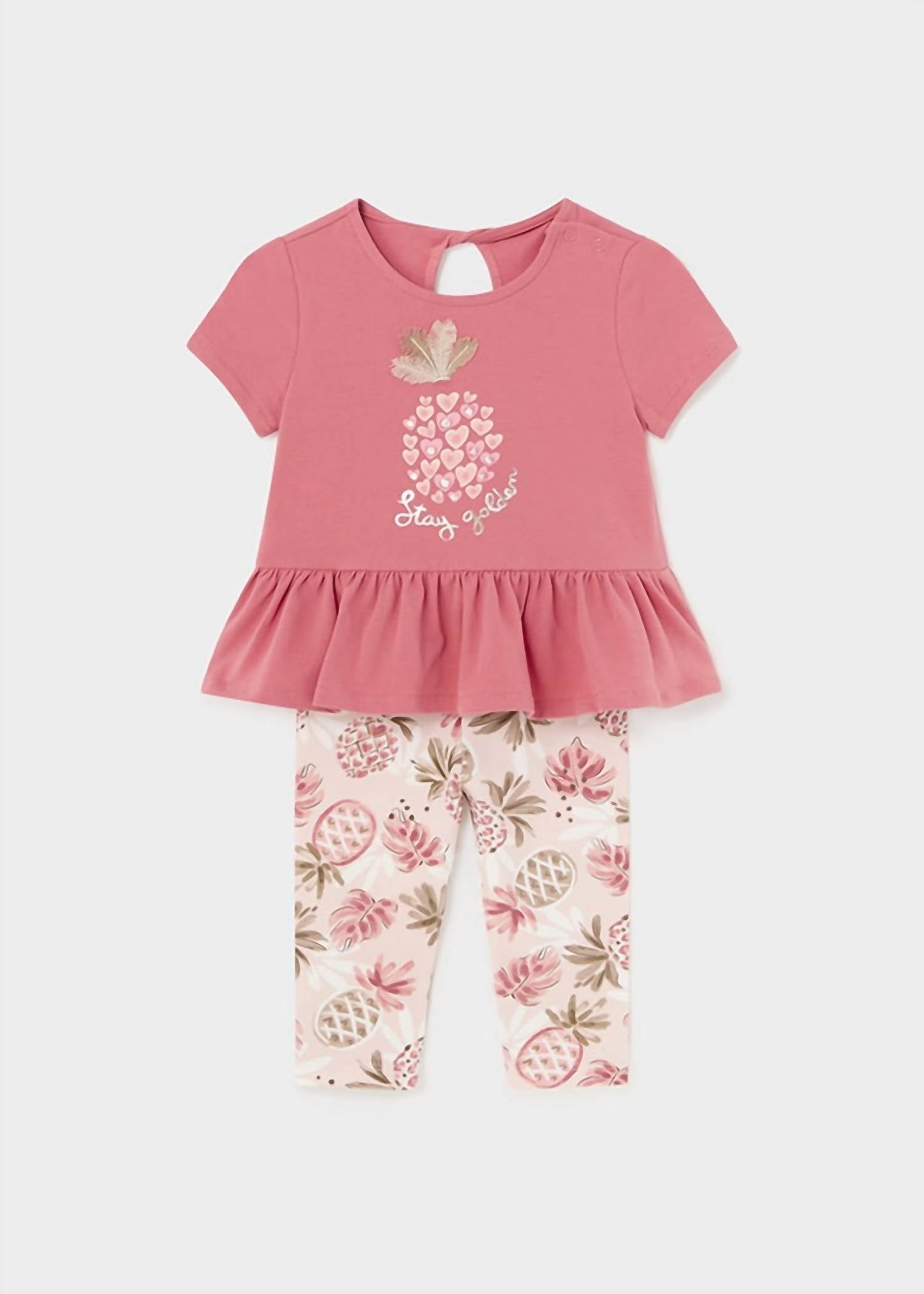 Mayoral - Kid's Stay Golden 2pc Legging Set