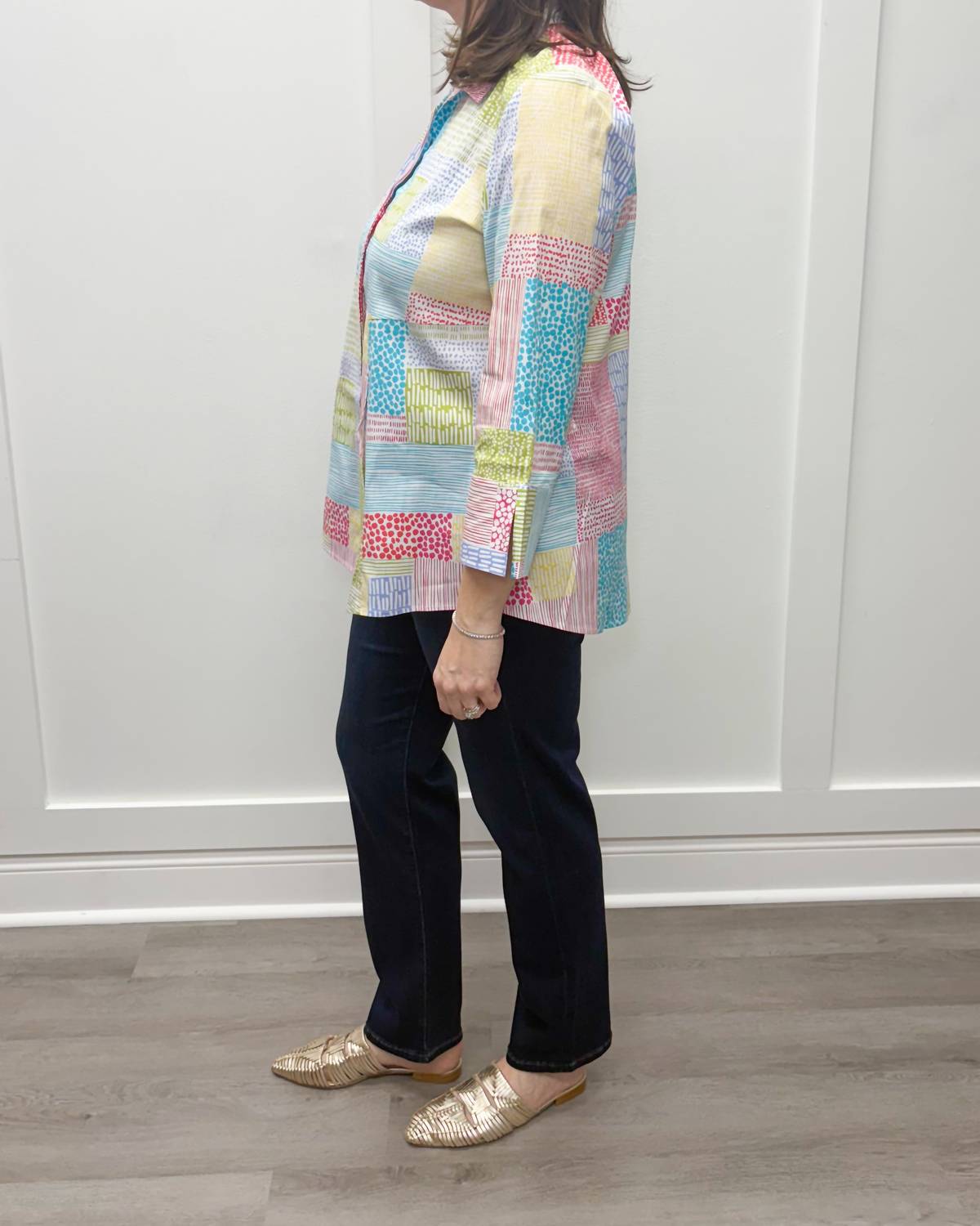 Habitat - Perfect Travel Patchwork Hidden Placket Shirt