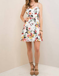 Entro - Ready For Spring Floral A-line Dress