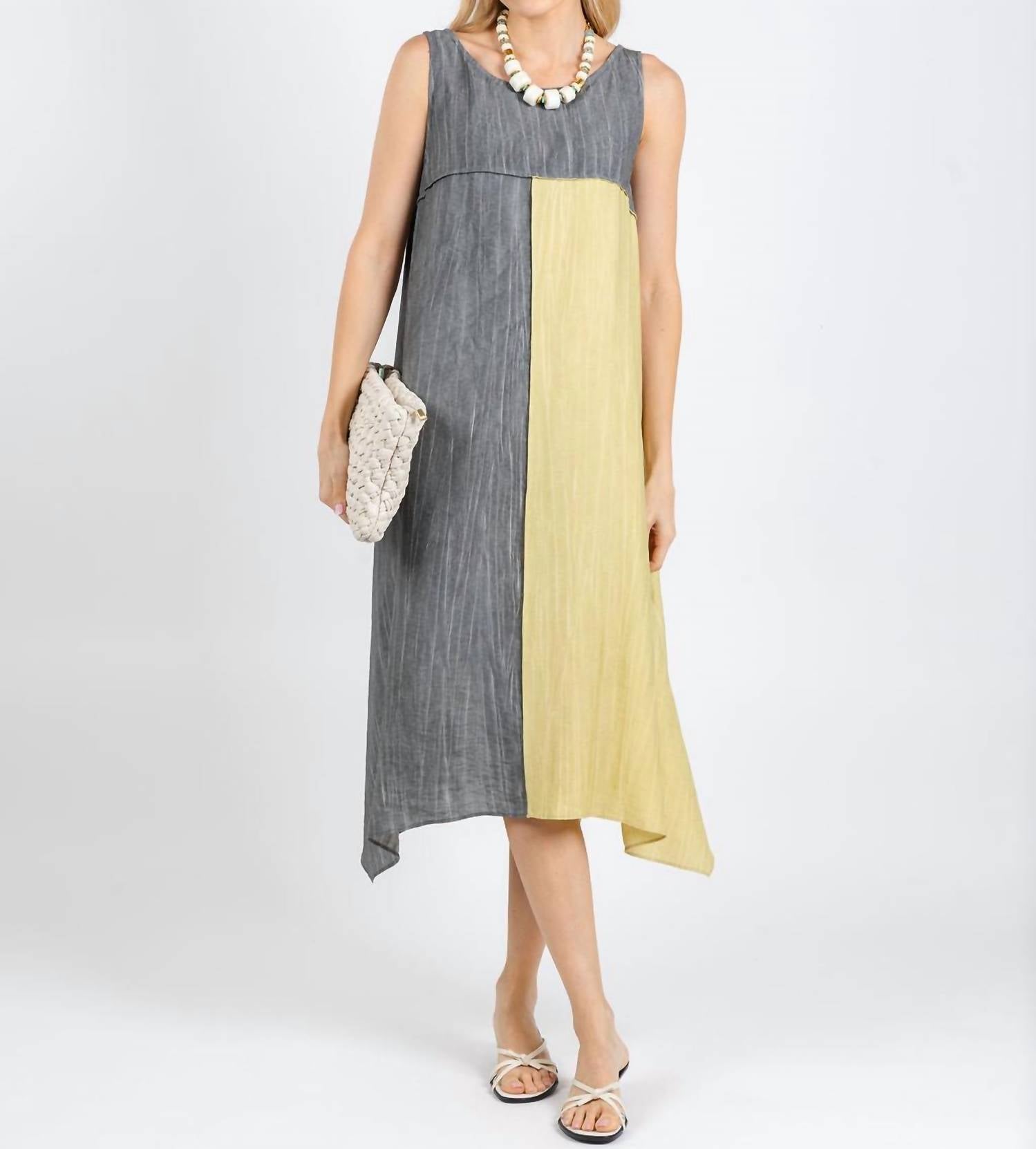 Ozai N Ku Sonia Dress in yellow - women's dress