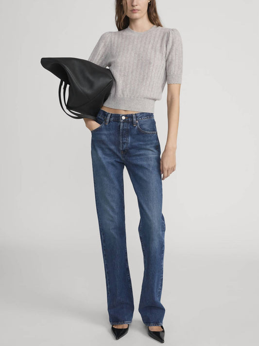 Frame - Vertical High-rise Straight Leg Jean