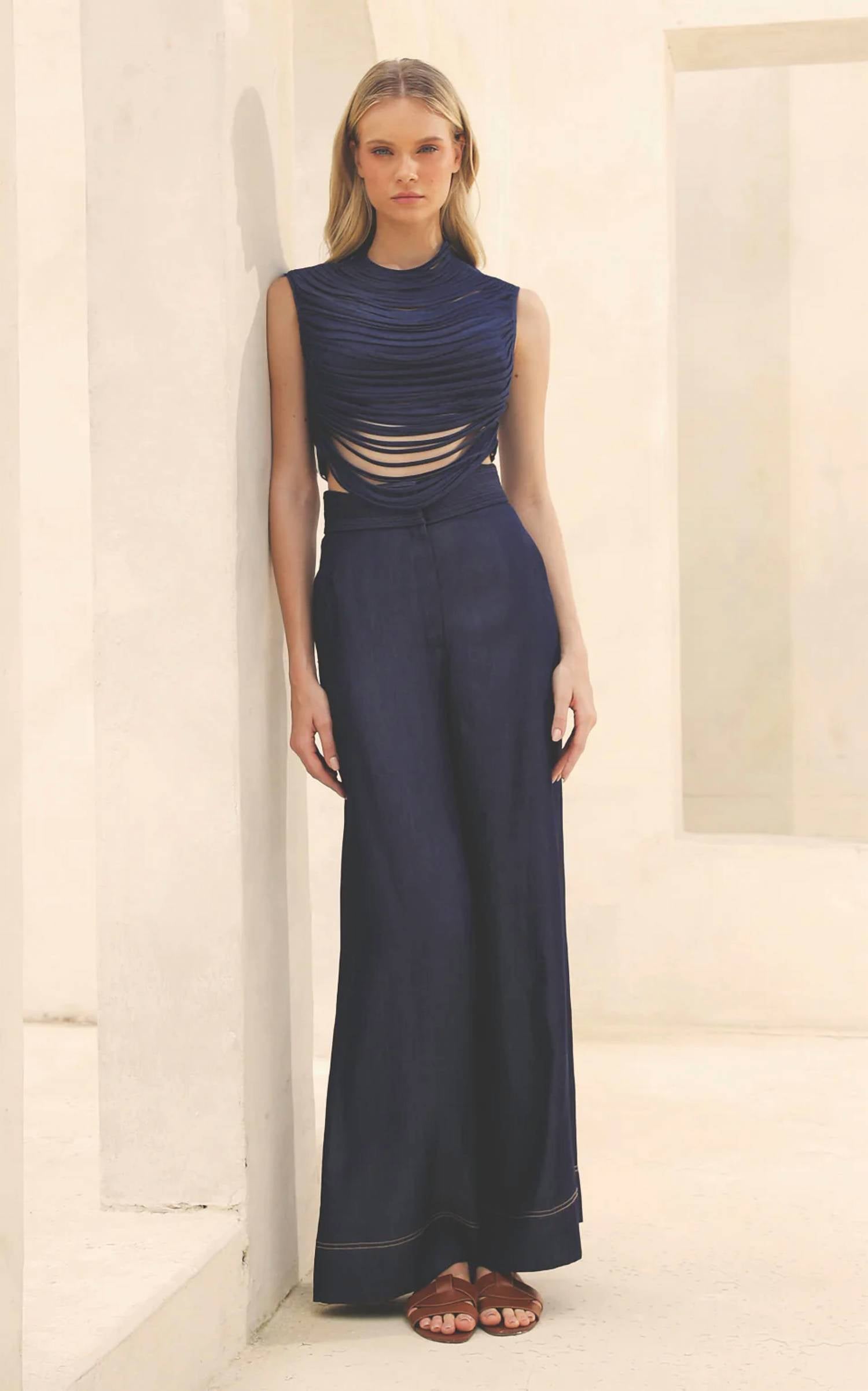 Andres Otalora - Atenas High Waisted Trouser Pant