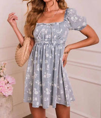 Blu Pepper - Floral Babydoll Mini Dress