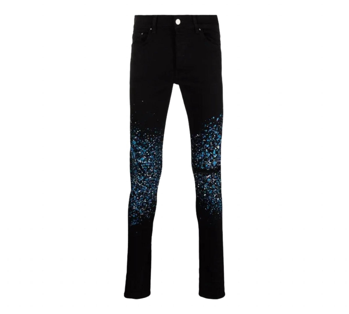 Amiri Crystail Painter Denim Jeans in black od - men's jeans - detail view