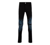 Amiri Crystail Painter Denim Jeans in black od - men's jeans - detail view