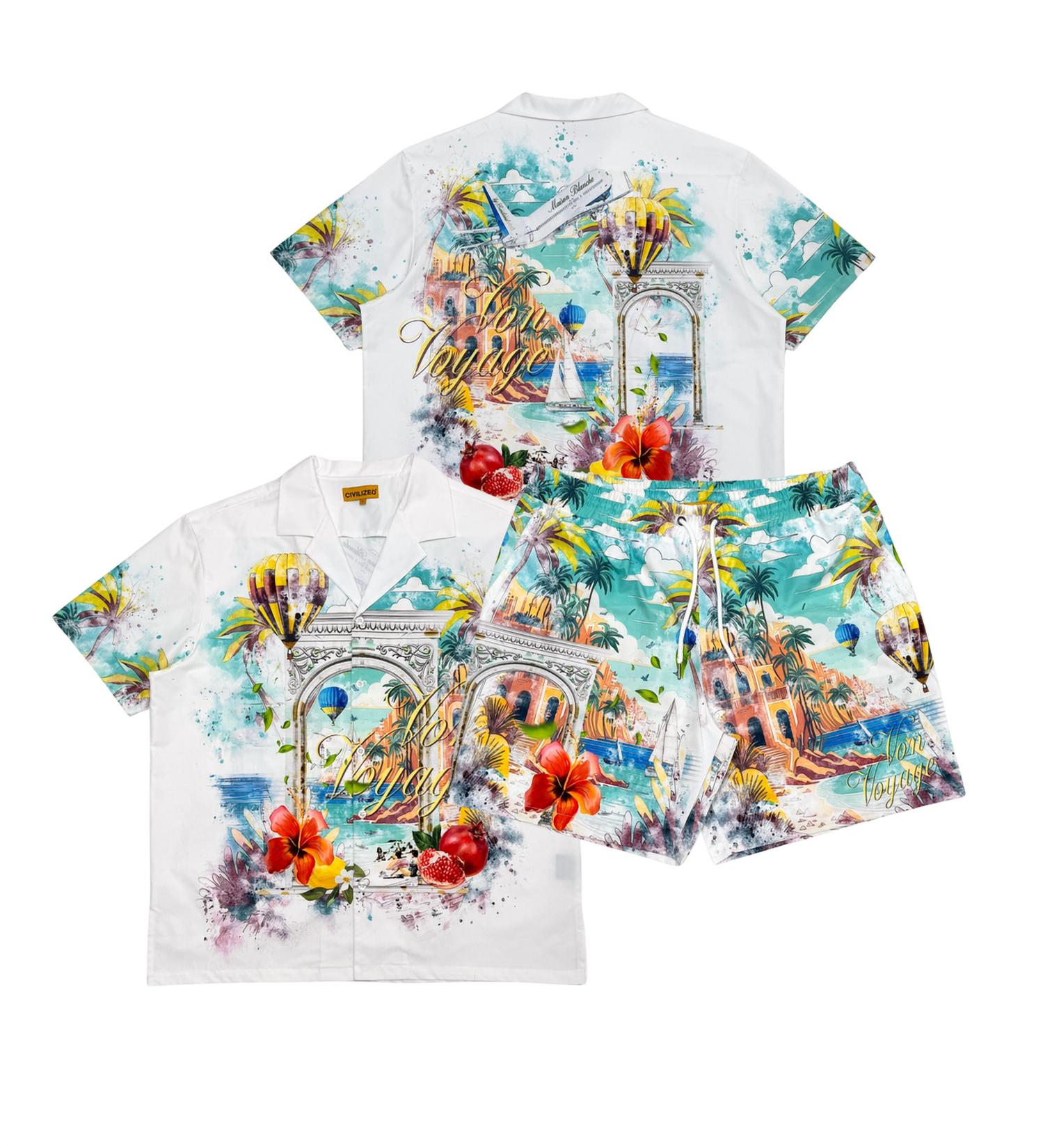 Civilized - Bon Voyage Button Down Short Set