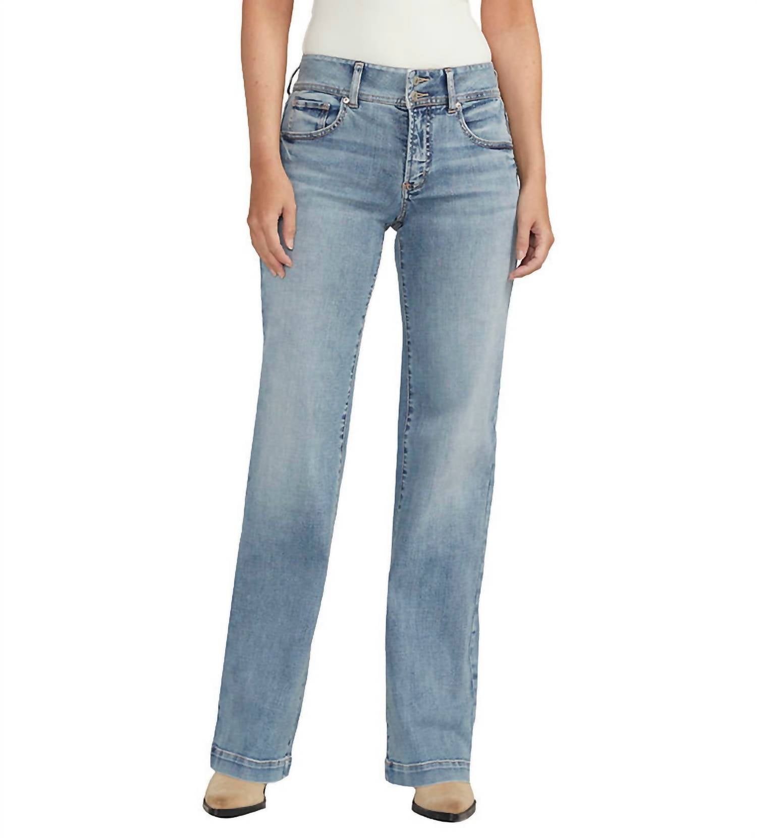 Silver Jeans Co - Mid Rise Curvy Fit Suki Trouser