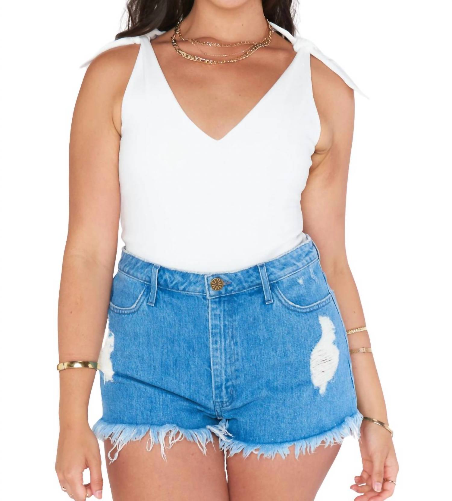 Show Me Your Mumu - Kylo V-neck Bodysuit