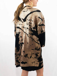 Jodifl - Metallic Paint Drip Print Cardigan