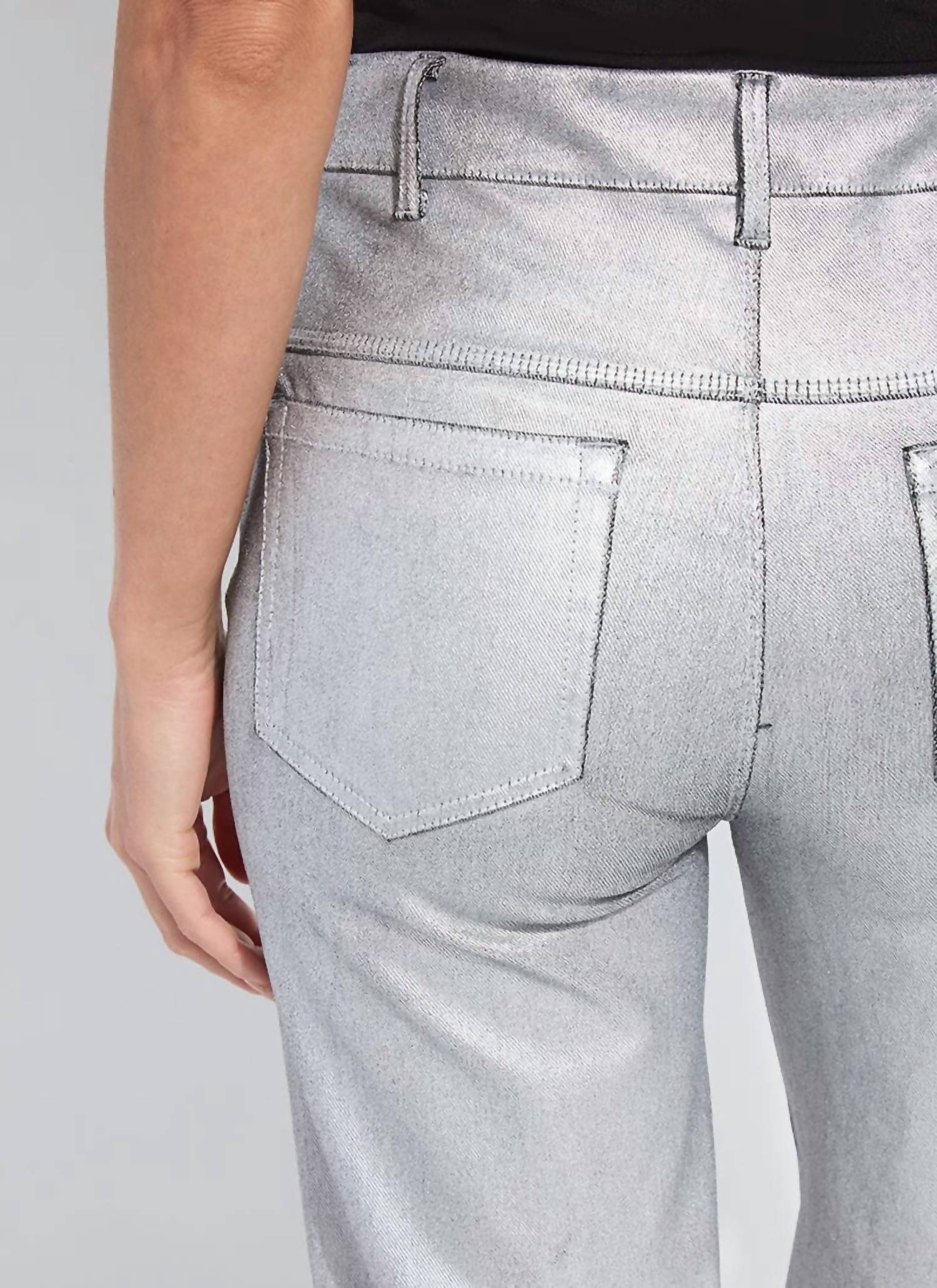 Lysse - Metallic Coated Wide Leg Pant