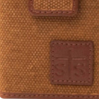 STS Ranchwear Men's High Plains Money Clip Wallet in brown - men's bag - detail view