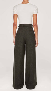 Dl1961 - Women'S - Denim Hepburn Wide Leg High Rise Pleated Pants