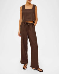 Rails - Akira Linen Crop Top