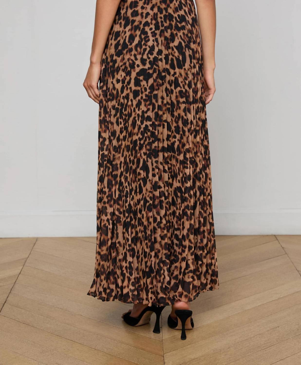 L'Agence - Torin Pleated Maxi Skirt