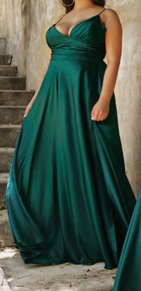 Ladivine - Fitted Bodice A-line Maxi Skirt Dress