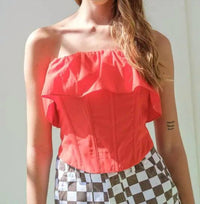 Papermoon - Lillian Ruffle Corset Top