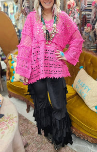 A Rare Bird - Hand Crochet Heart Shirt