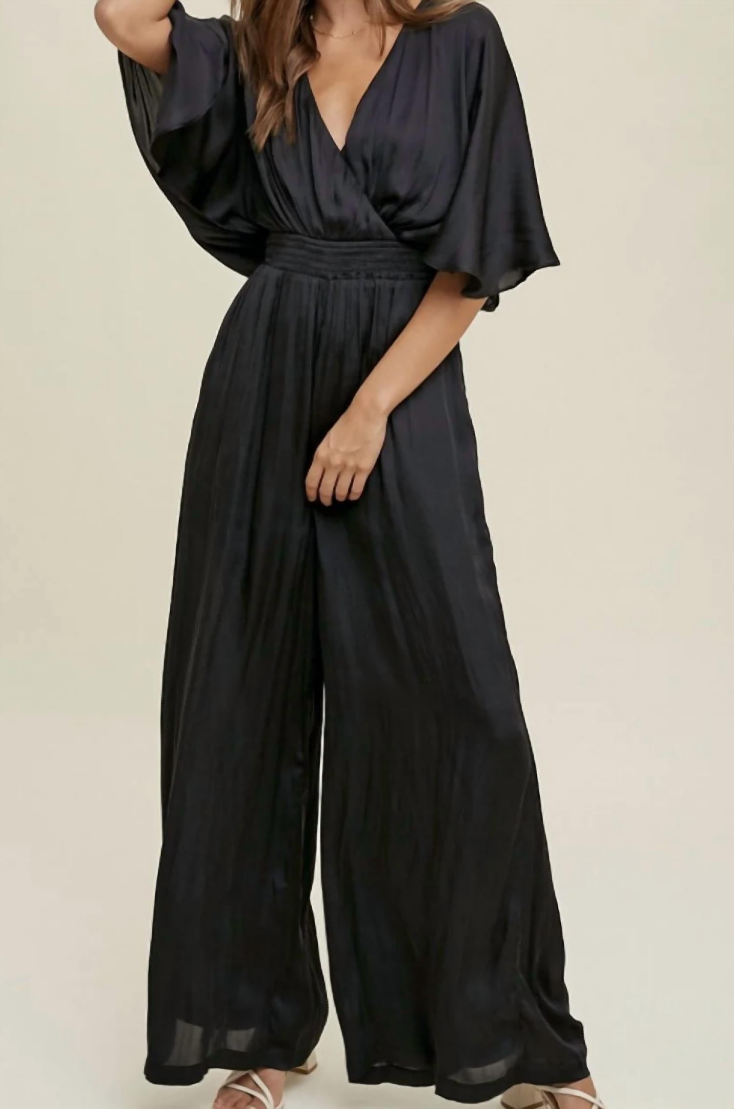 Wishlist - Olivia Satin Jumpsuit
