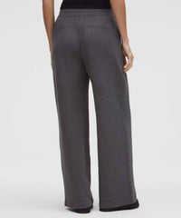 lululemon Scuba Mid-rise Wide-leg Pant in heathered graphite grey - women's pants - detail view